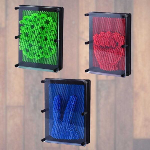 3D pin art tavle i flere farver