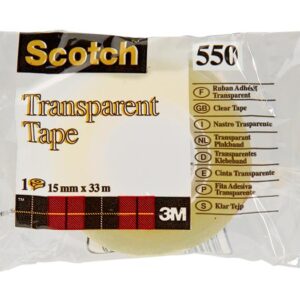 3m Tape Kontor 550 15mm x 33m transparent 10 stk