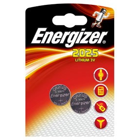 Energizer Lithium 3,0V CR2025 batteri