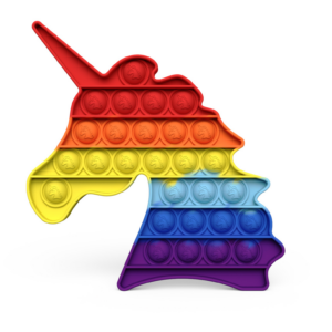 Fidget Toys - Pop It Bubbles - Enhjørning Regnbue (flere farver)