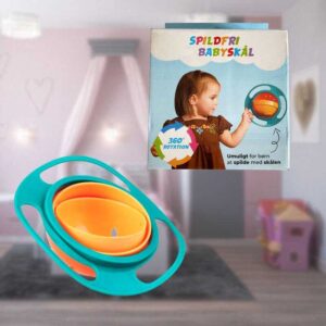 Gyro bowl spildfri spiseskål til børn