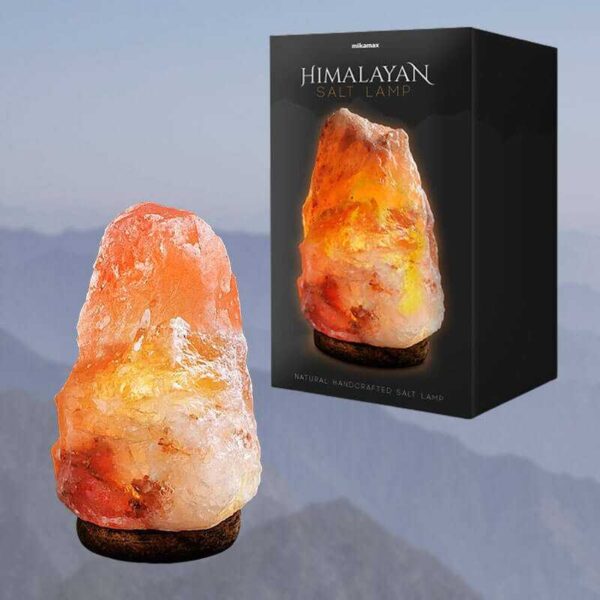 Himalaya salt lampe 2,5 - 3 kg - håndlavet