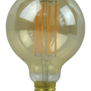 LED Decopære, 4W, Røgfarvet glas