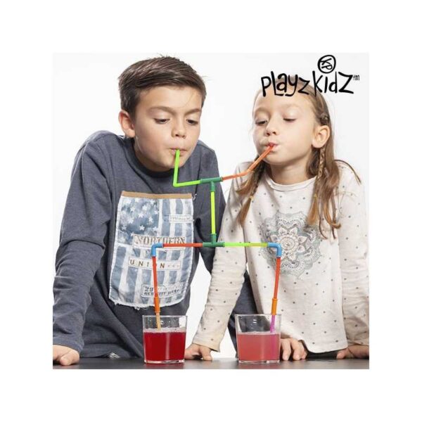 Playz Kidz sugerørsspil - 194 stykker
