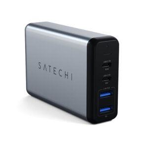 Satechi 75W PD rejseoplader med dobbel USB-C og USB-A udgang