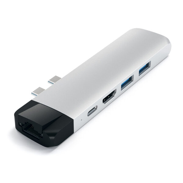 Satechi USB-C Pro Hub med 4K HDMI og Ethernet, Silver