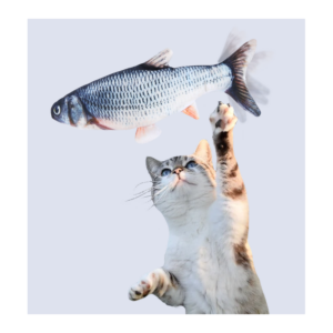 Sprællende legefisk til katte