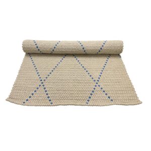 Tæppe i 100% ren Nepal uld - lysegrå - 200 x 140 cm