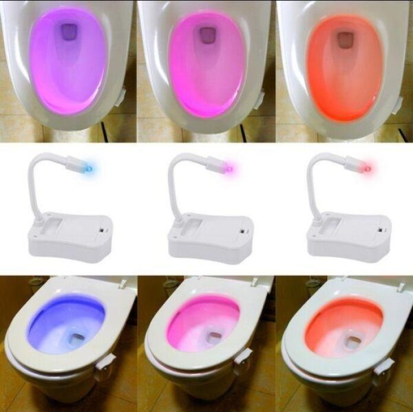 Toilet LED-lys (8 forskellige farver)