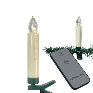 Trådløs LED juletræslys (10, 20 eller 30 stk) m/fjernbetjening