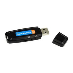 USB Mini diktafon i sort