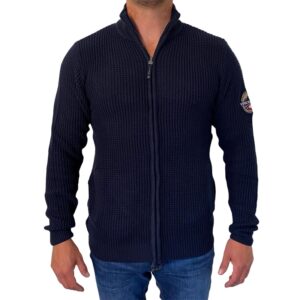Waverly Knit Sweatshirt med lynlås fra Vinson Camp - Dark Sapphire