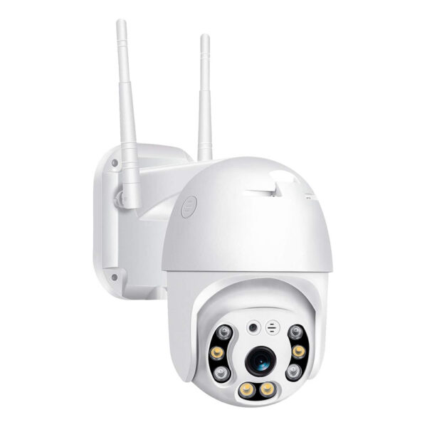 WiFi IP Overvågningskamera HD m. tilt funktion, nattesyn, bevægelsesdetektion, 2-vejs lyd, vandtæt