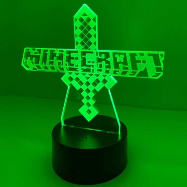 3D Minecraft lampe