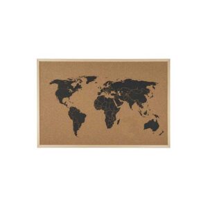 World map opslagstavle