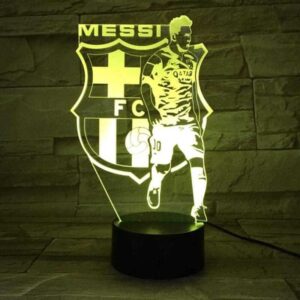 Messi 3D fodbold lampe