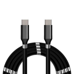 SERO PD magnetisk kabel, USB-C til USB-C, 2m, sort