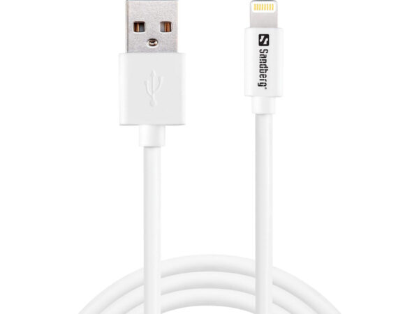 Sandberg USB>Lightning 2m ladekabel Apple egnet