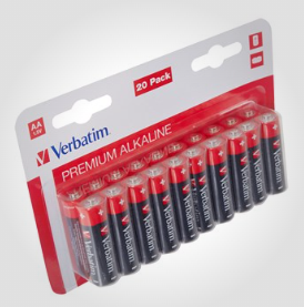 Verbatim Alkaline AA batterier (20 stk)